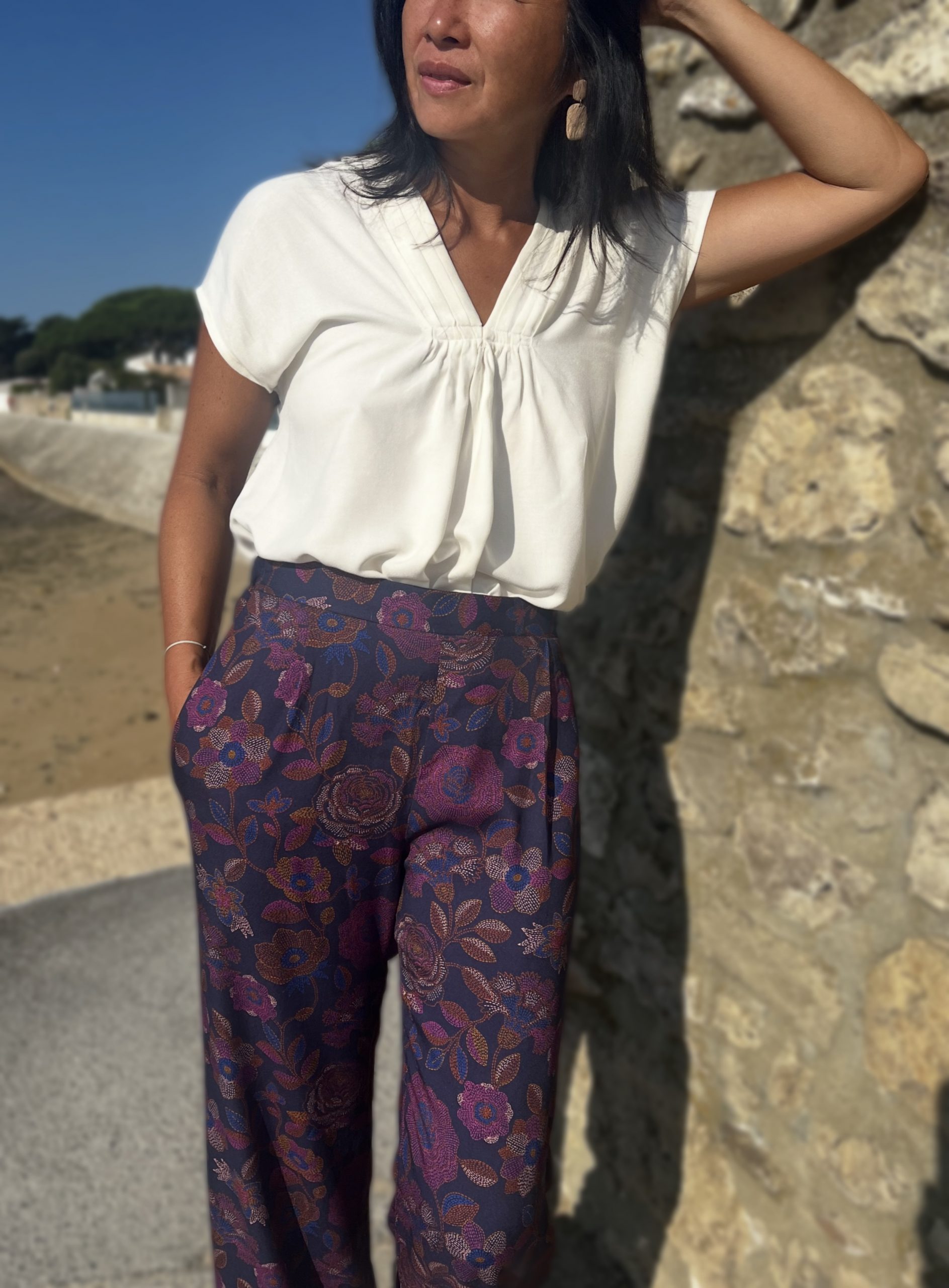 MY DRESS MADE TISSU TWILL AURA MADE IN FRANCE PATRON COUTURE PANTALON TAIS CLEMATISSE PATTERN 7 MY DRESS MADE TISSU TWILL AURA MADE IN FRANCE PATRON COUTURE PANTALON TAIS CLEMATISSE PATTERN 7