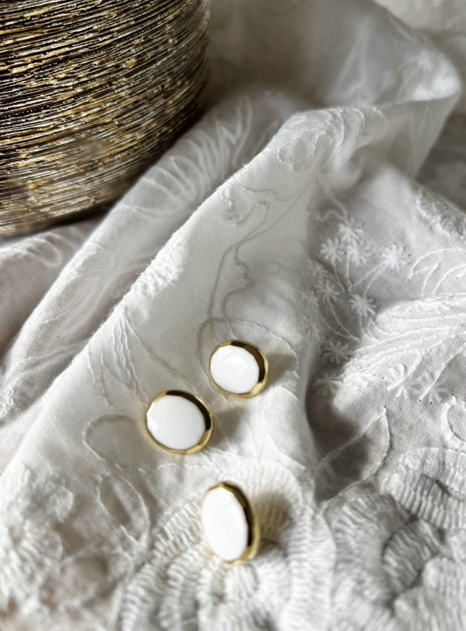 Bouton zamak Blanc (12 mm) – Fabriqué en France