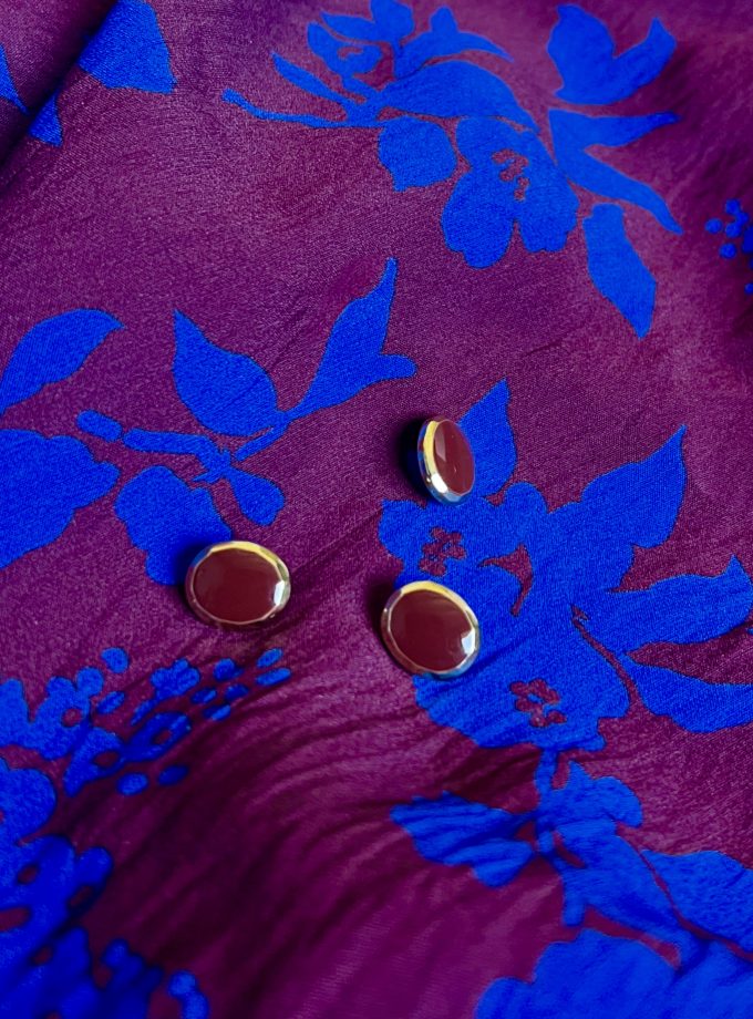 Bouton zamak bordeaux (12 mm) – Fabriqué en France