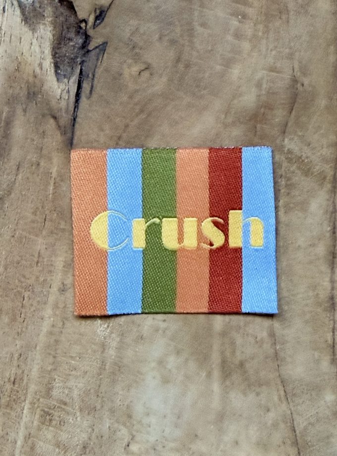 Etiquette tissée à coudre CRUSH