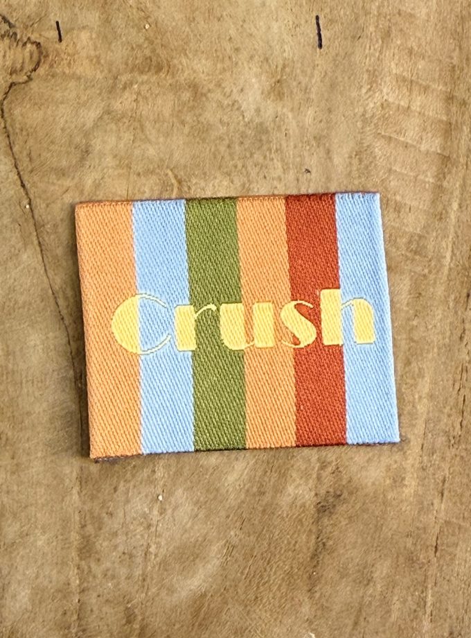 Etiquette tissée à coudre CRUSH