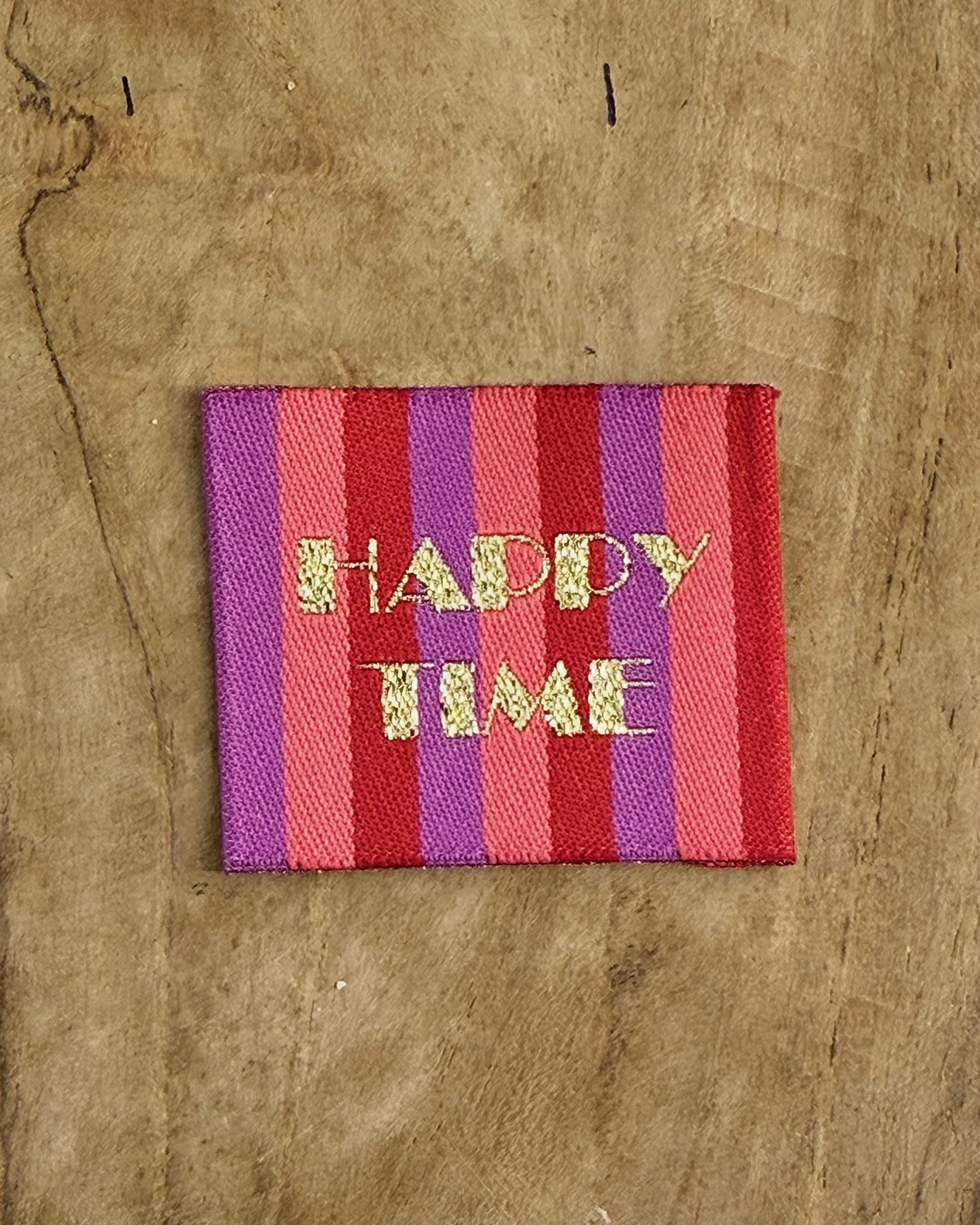 Etiquette tissée à coudre HAPPY TIME – Image 4