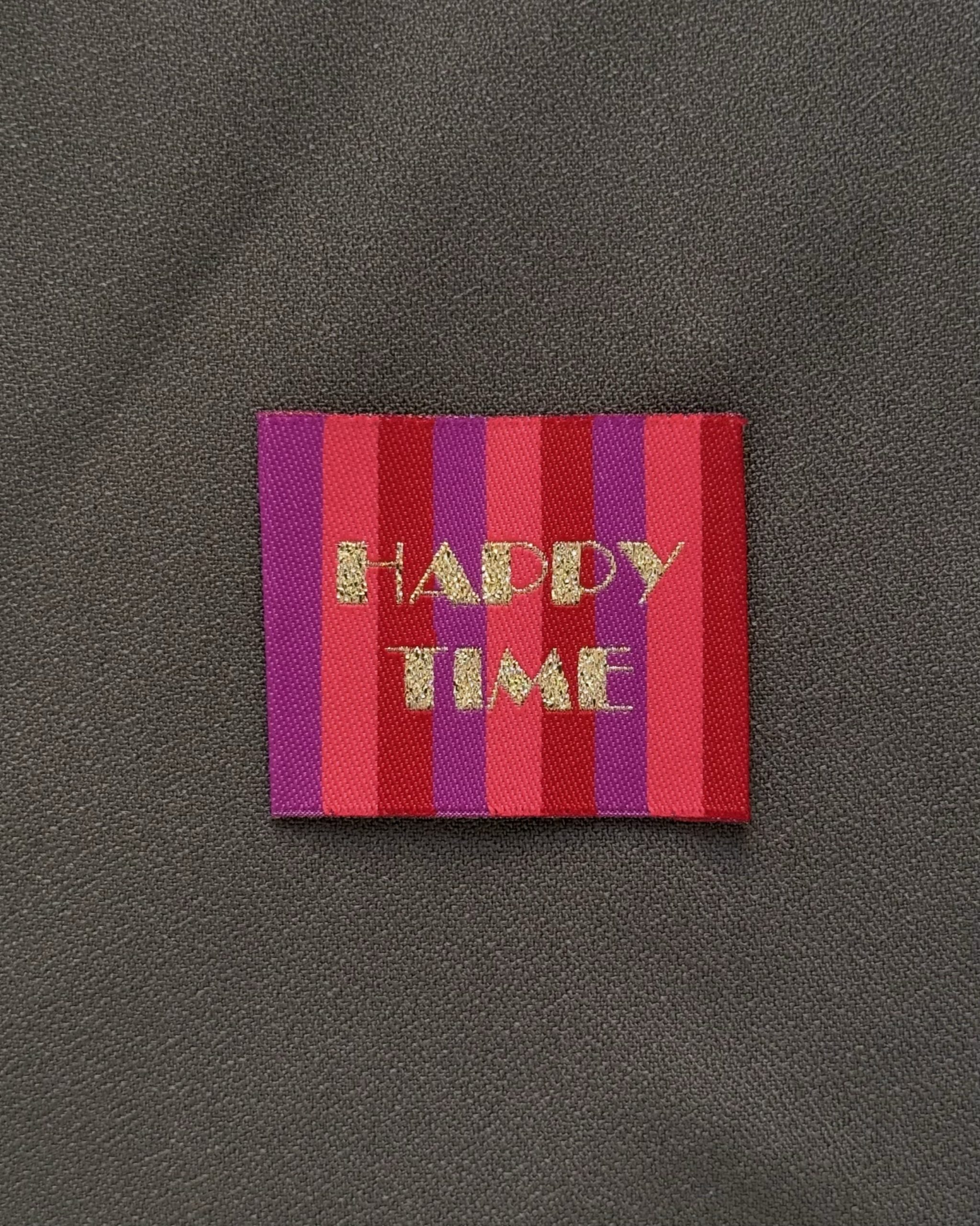 Etiquette tissée à coudre HAPPY TIME – Image 2