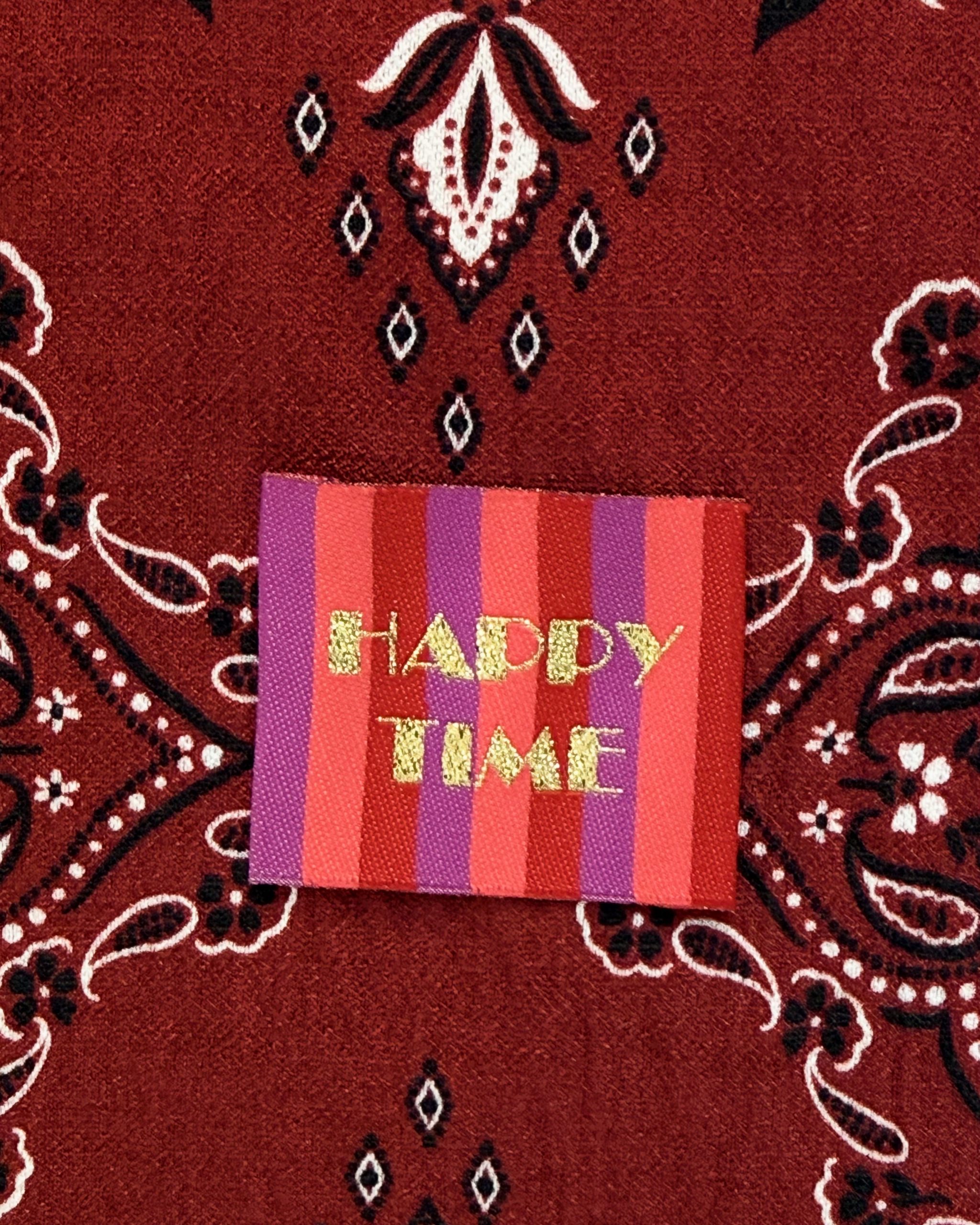 Etiquette tissée à coudre HAPPY TIME – Image 6