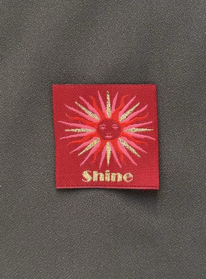 Etiquette tissée à coudre SHINE