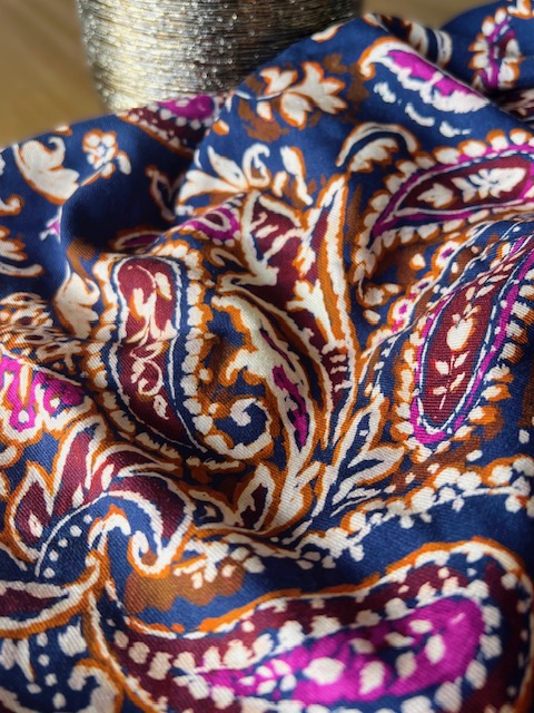 Tissu twill viscose cachemire HIMAYA