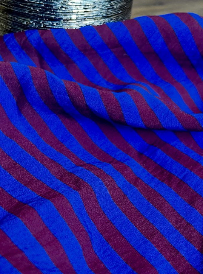 Tissu viscose texturé rayures TWIST - Imprimé en France